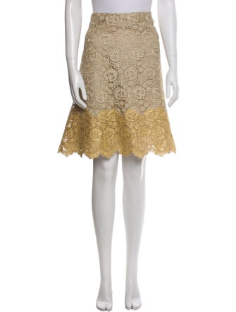 Valentino Lace Knee-Length Skirt