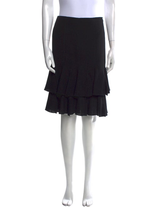 Valentino Ruffle Embellishment Knee-Length Skirt