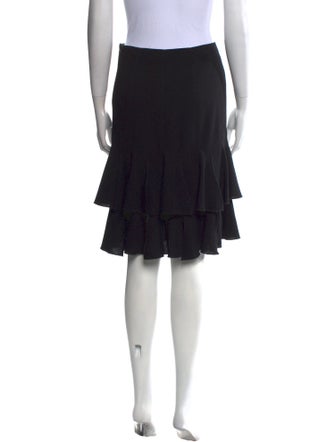 Valentino Ruffle Embellishment Knee-Length Skirt