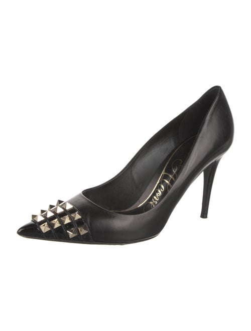 Valentino Rockstud Accents Leather Pumps
