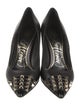Valentino Rockstud Accents Leather Pumps
