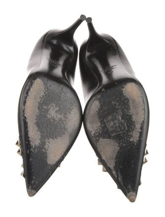 Valentino Rockstud Accents Leather Pumps