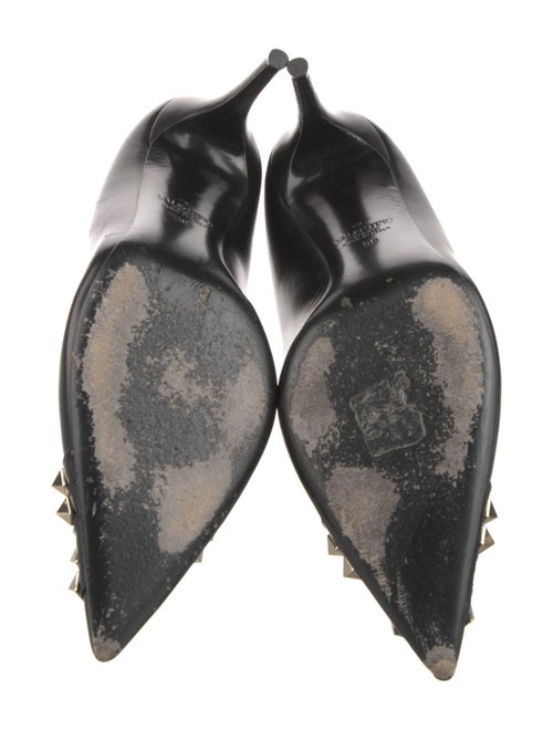 Valentino Rockstud Accents Leather Pumps
