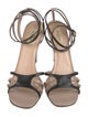 Valentino Leather Studded Accents Sandals