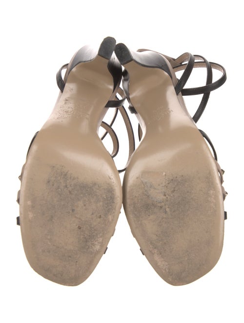 Valentino Leather Studded Accents Sandals