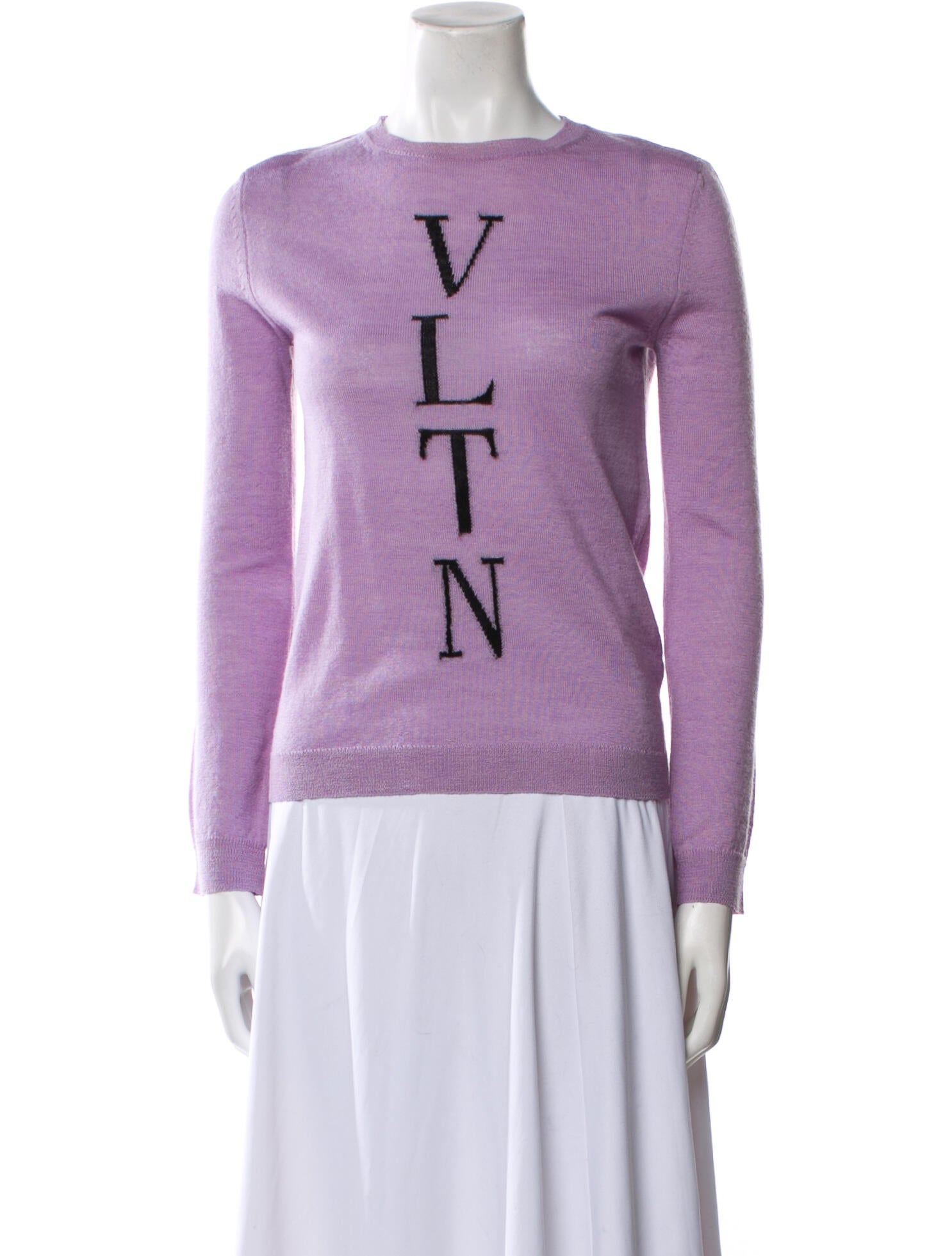 Valentino Silk Graphic Print Sweater w/ Tags