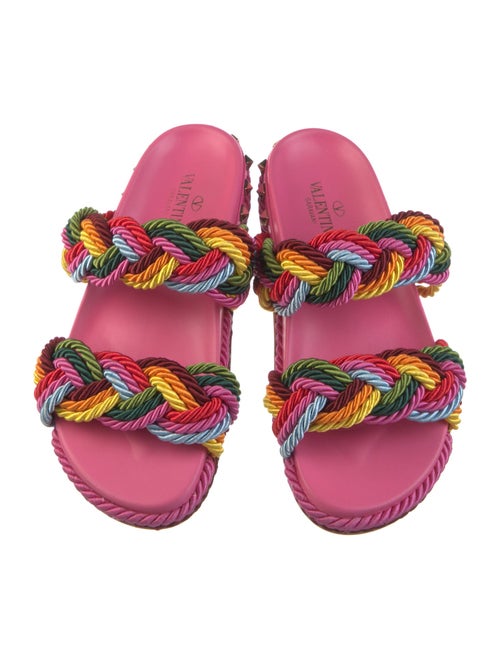 Valentino Rockstud Accents Studded Accents Slides