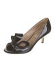 Valentino Patent Leather Bow Accents Pumps