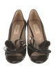 Valentino Patent Leather Bow Accents Pumps