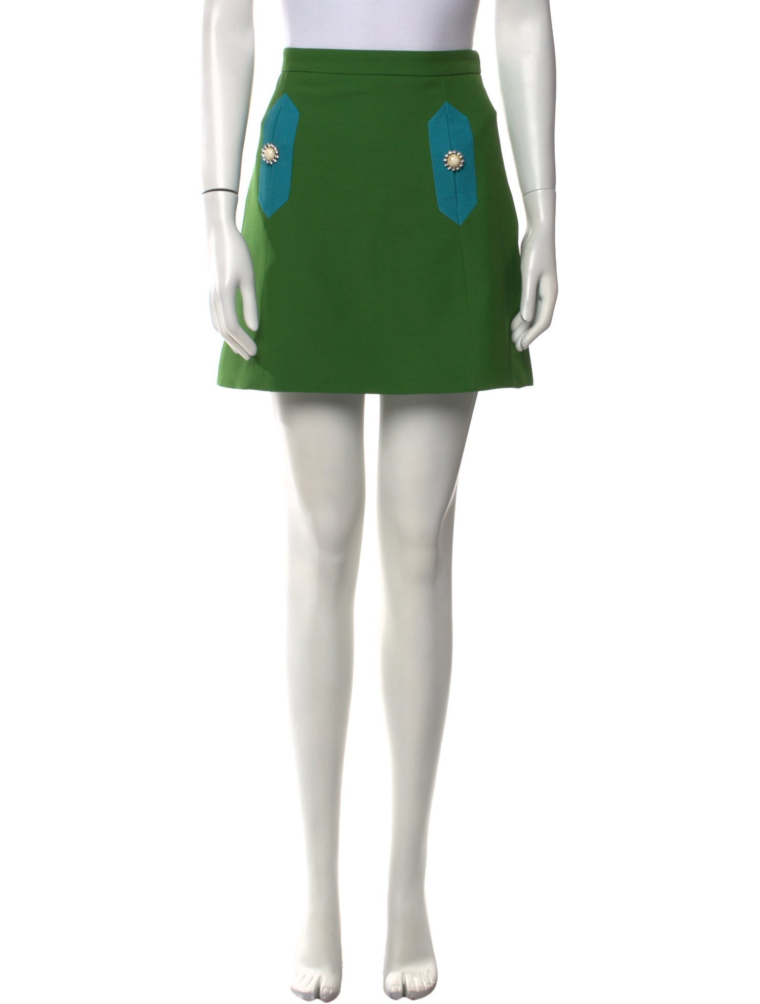 Valentino Virgin Wool Mini Skirt