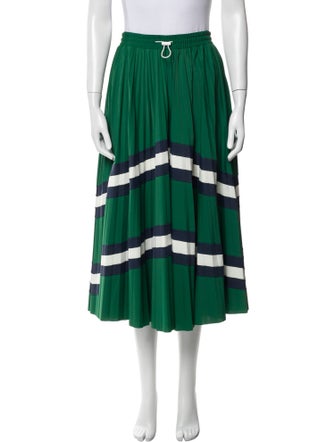 Valentino Striped Midi Length Skirt