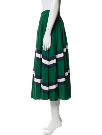 Valentino Striped Midi Length Skirt