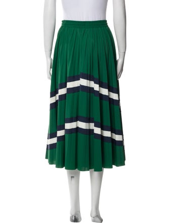 Valentino Striped Midi Length Skirt