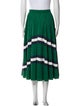 Valentino Striped Midi Length Skirt