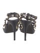 Valentino Rockstud Accents Leather T-Strap Pumps