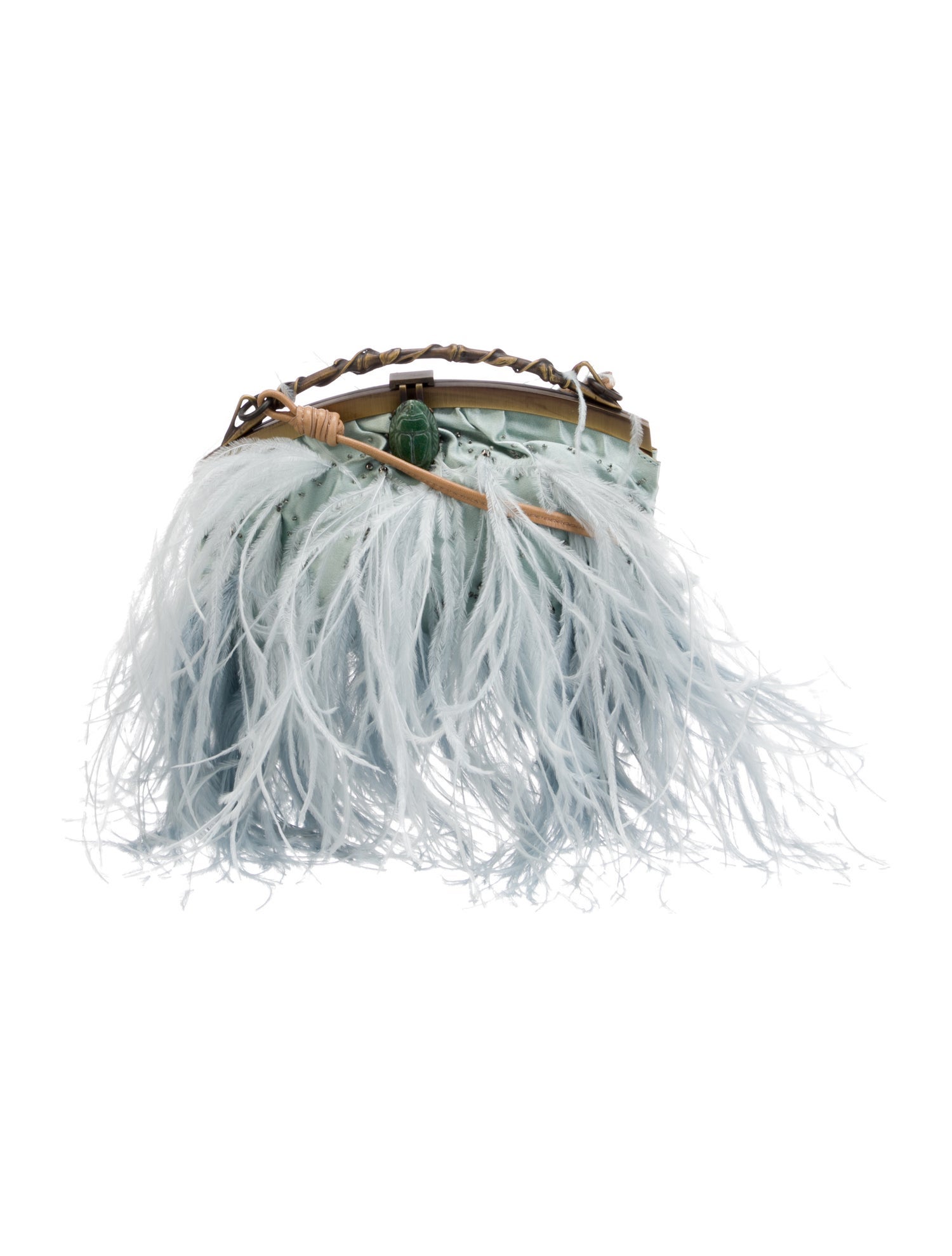 Valentino Ostrich Feather Shoulder Bag