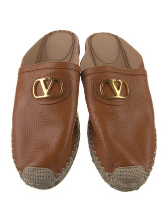 Valentino Leather Espadrilles