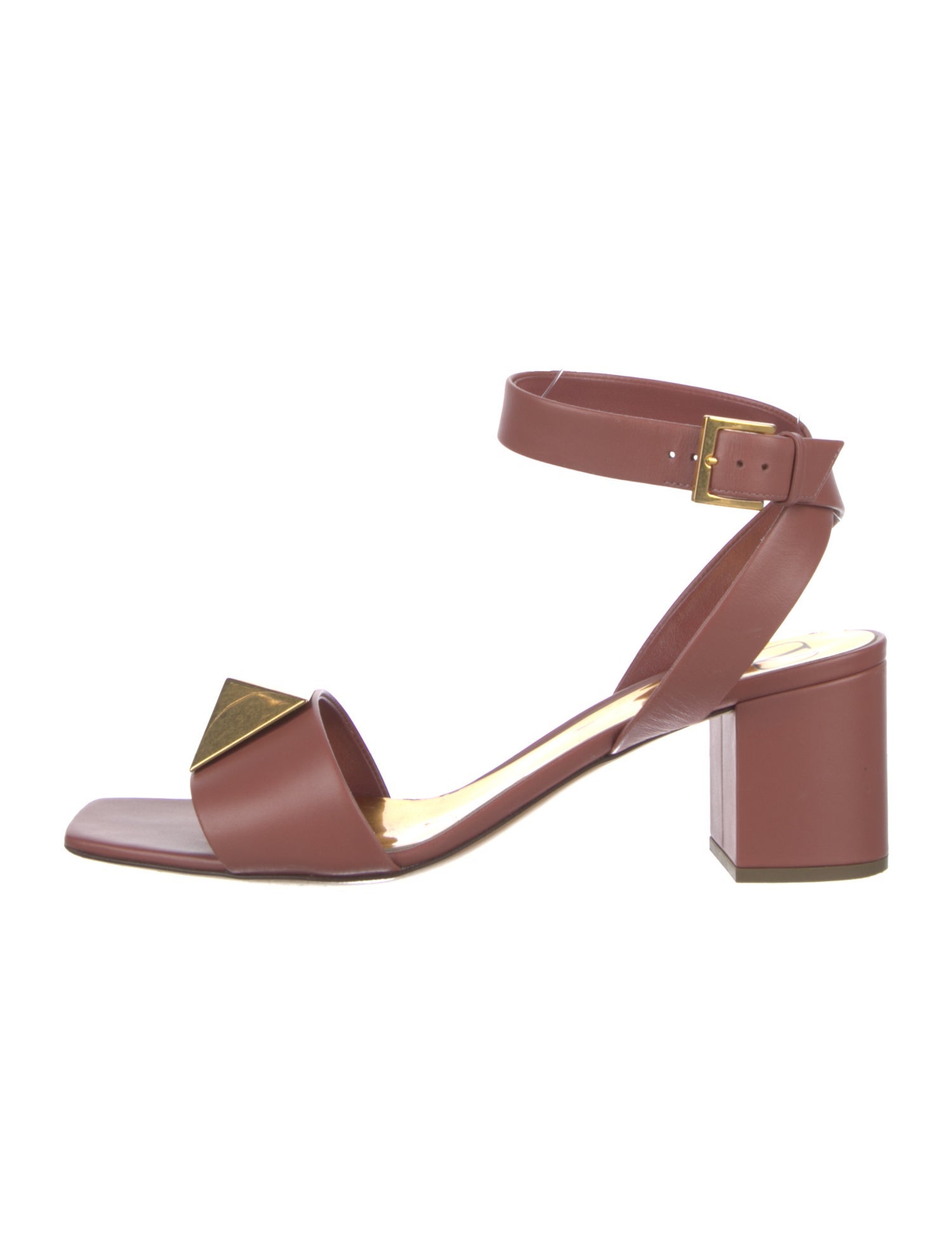 Valentino Rockstud Accents Leather Sandals