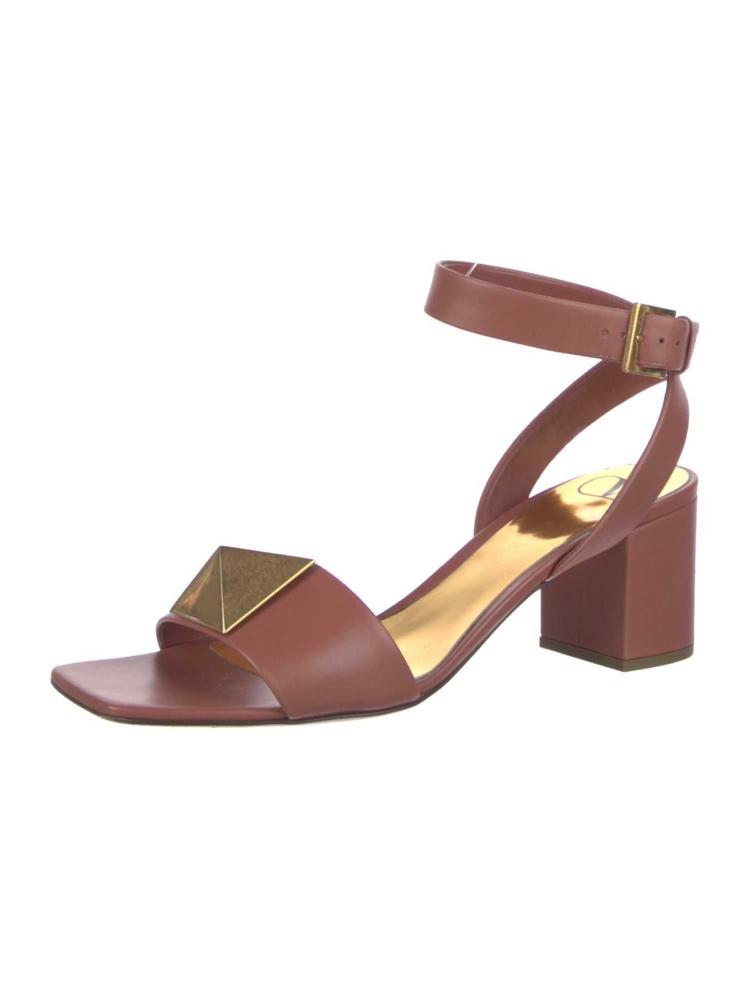 Valentino Rockstud Accents Leather Sandals