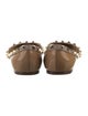 Valentino Rockstud Accents Patent Leather Ballet Flats