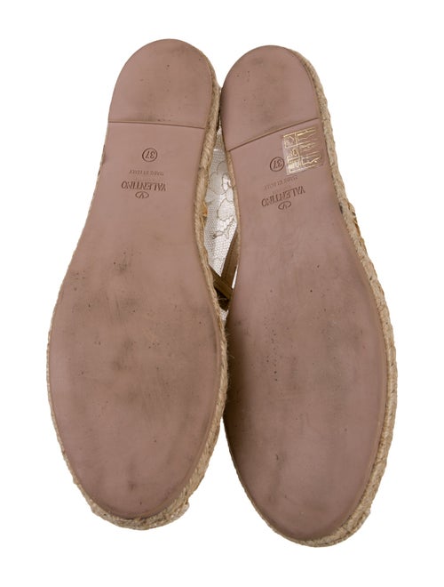 Valentino Lace Lace Pattern Espadrilles