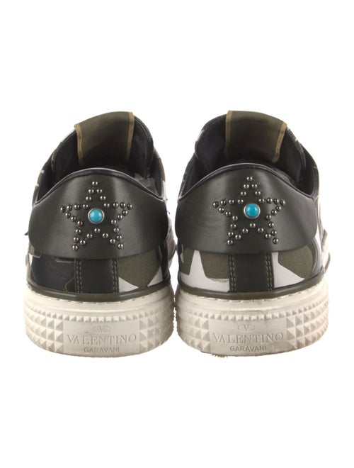 Valentino Printed Studded Accents Sneakers
