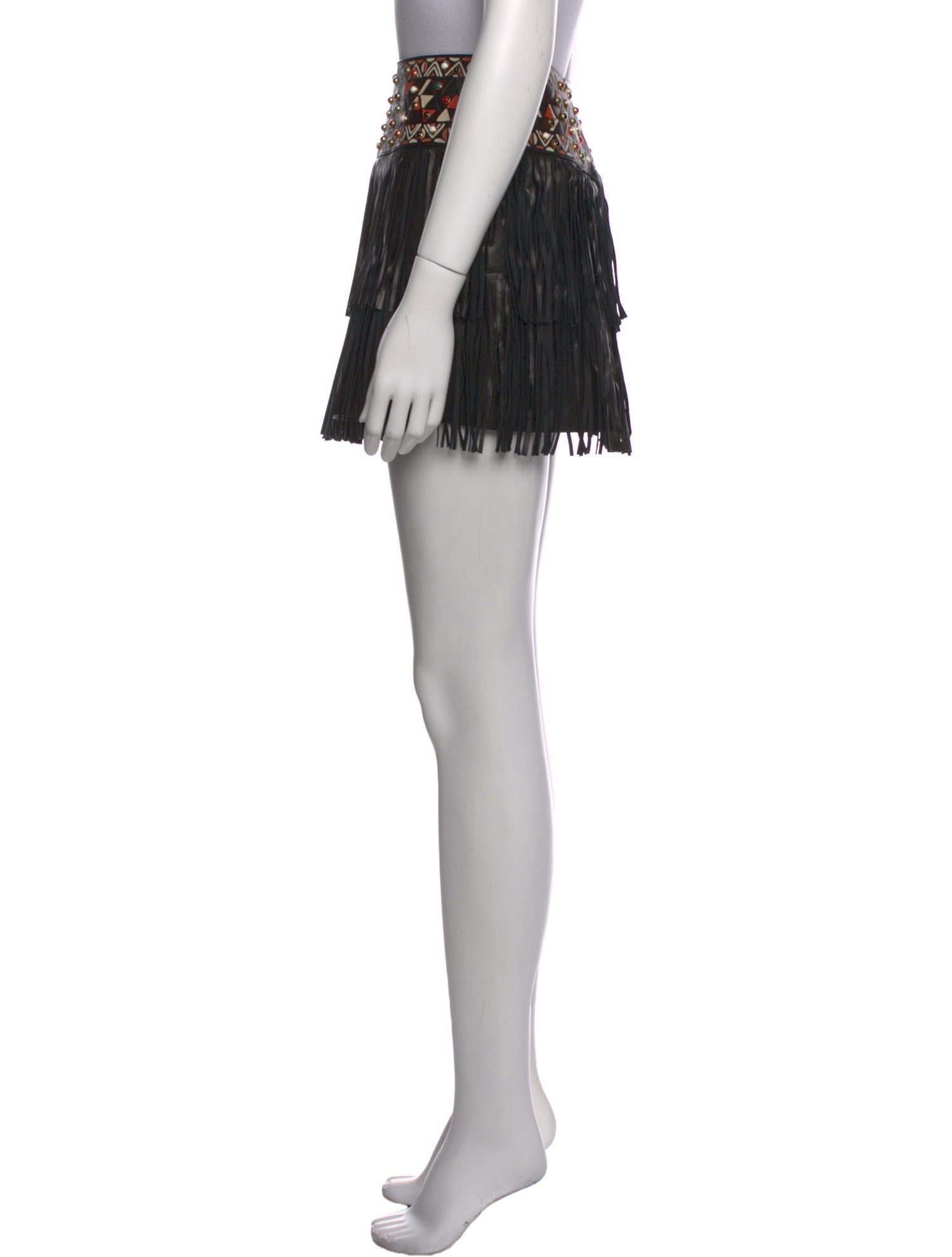 Valentino Leather Mini Skirt