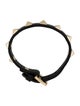 Valentino Leather Rockstud Wrap Bracelet