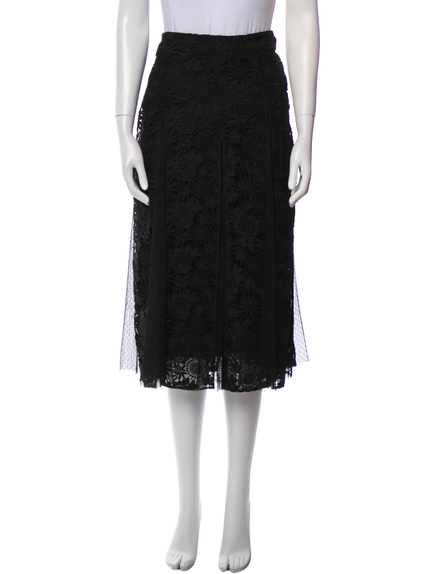 Valentino Lace Midi Length Skirt