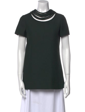 Valentino Virgin Wool Crew Neck T-Shirt