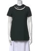 Valentino Virgin Wool Crew Neck T-Shirt