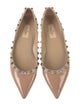Valentino Rockstud Accents Patent Leather Ballet Flats
