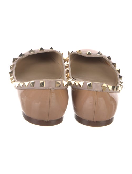 Valentino Rockstud Accents Patent Leather Ballet Flats