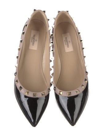 Valentino Rockstud Accents Patent Leather Pumps