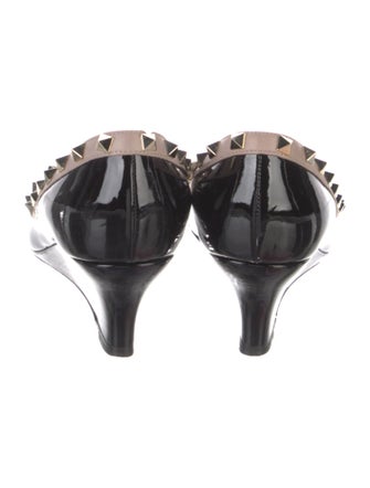 Valentino Rockstud Accents Patent Leather Pumps
