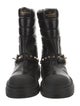 Valentino Leather Moto Boots