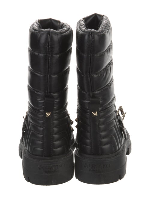 Valentino Leather Moto Boots
