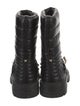 Valentino Leather Moto Boots