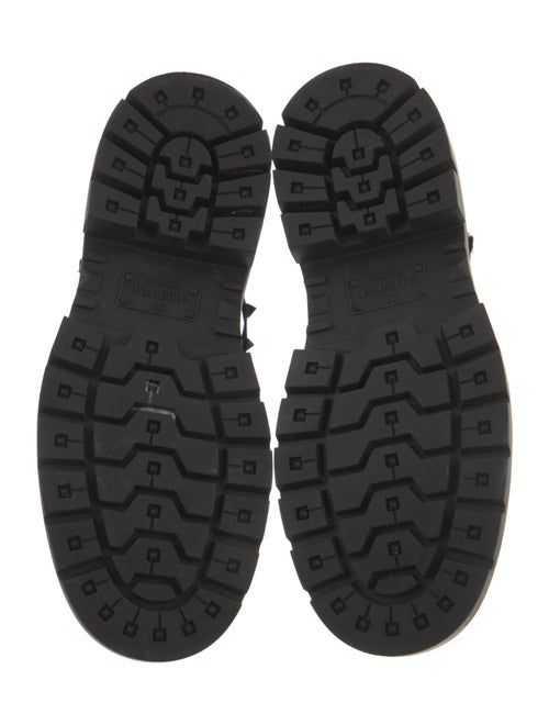 Valentino Leather Moto Boots