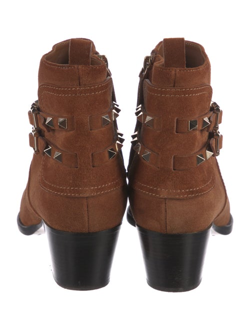 Valentino Rockstud Accents Suede Boots