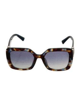 Valentino Rockstud Accents Oversize Sunglasses