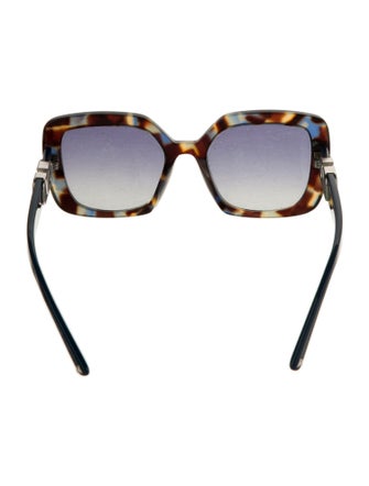 Valentino Rockstud Accents Oversize Sunglasses