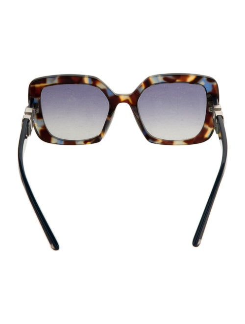 Valentino Rockstud Accents Oversize Sunglasses