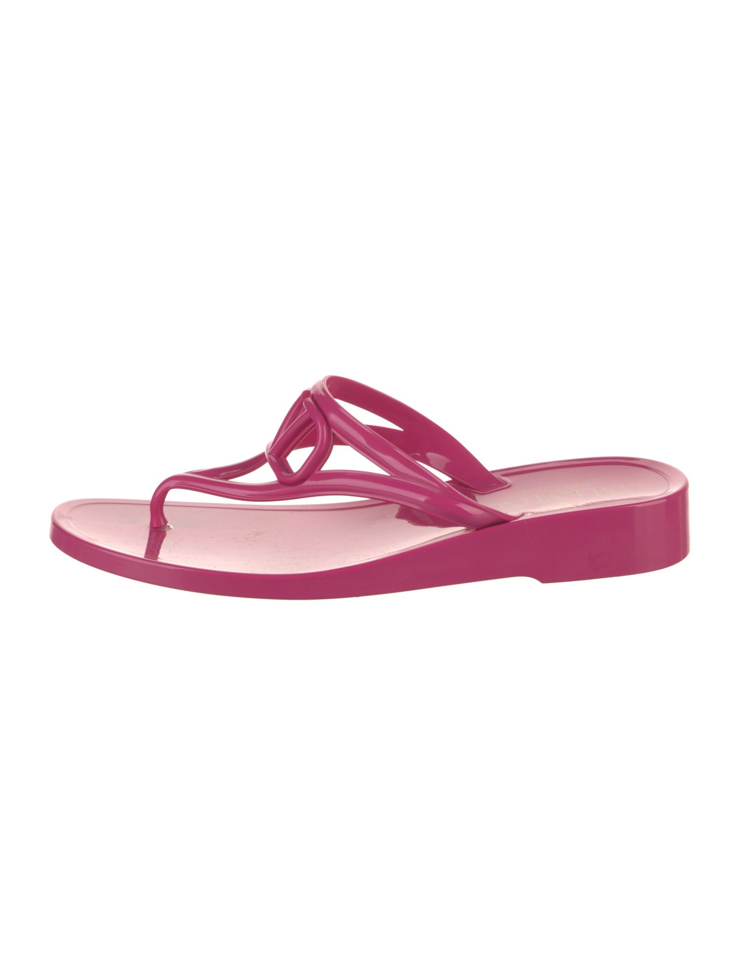 Valentino Rockstud Accents Rubber Flip Flops