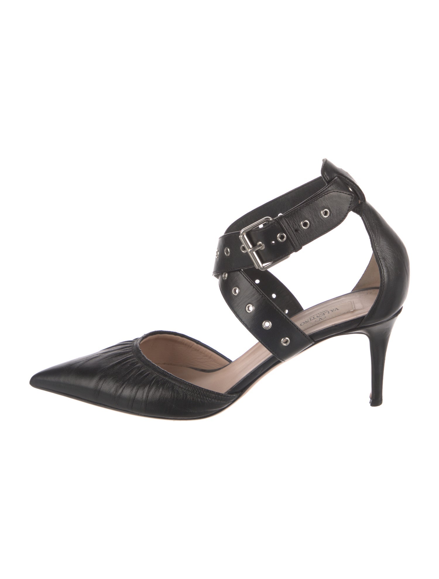 Valentino Leather D'Orsay Pumps