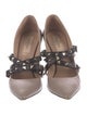 Valentino Rockstud Accents Leather Pumps