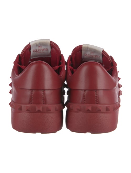 Valentino Rockstud Accents Leather Sneakers