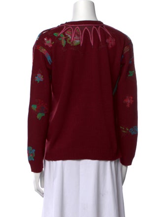 Valentino Virgin Wool Printed Sweater