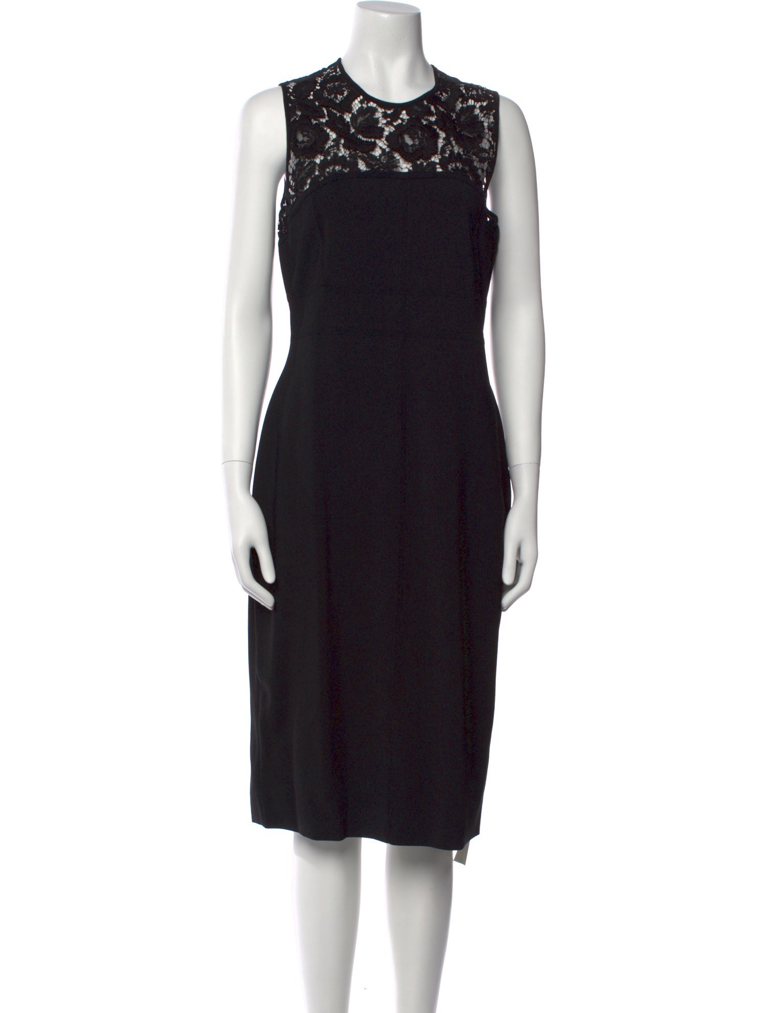 Valentino Crew Neck Midi Length Dress