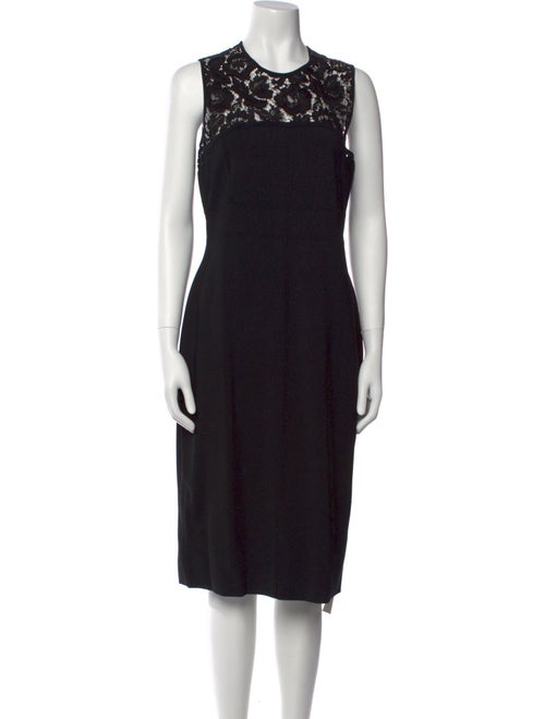 Valentino Crew Neck Midi Length Dress